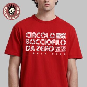 Linkin Park Florence Italy 2026 Pop Up Shop Merch Blind Bag Circolo Bocciofilo Da Zero Red T-Shirt