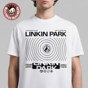 Linkin Park From Zero World Tour 2026 Europe And UK Merch Signal White T-Shirt