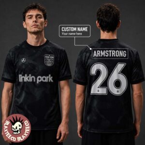 Linkin Park From Zero World Tour 2026 Europe And UK Merchandise Football Jersey Personalized