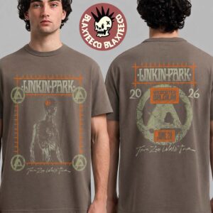 Linkin Park Werchter Belgium 2026 From Zero City Specific Merch Tee At Werchter Parklife On June 28 2026 Brown T-Shirt