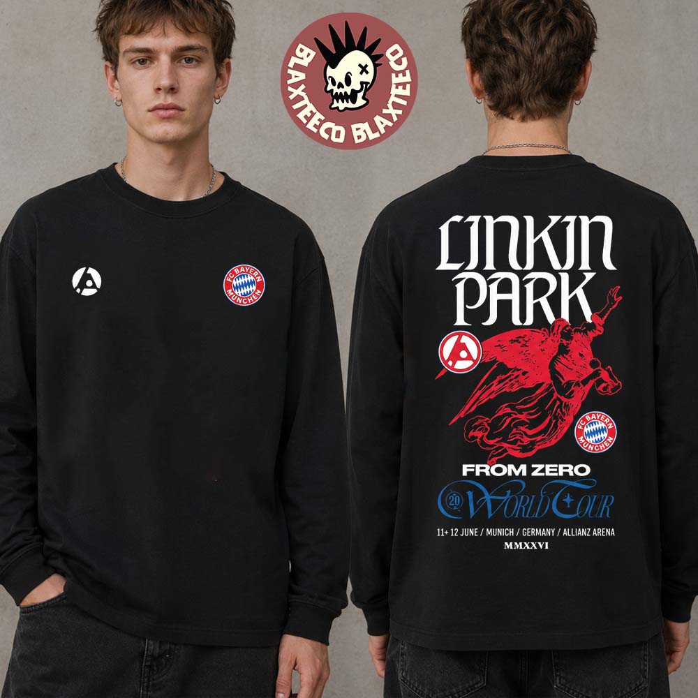 Linkin Park X Bayern Munich Munich Germany 2026 Exclusive Event Merch At Allianz Arena On 11 And 12 June 2026 Sweater Linkin Park X Bayern Munich Munich Germany 2026 Exclusive Event Merch At Allianz Arena On 11 And 12 June 2026 Sweater