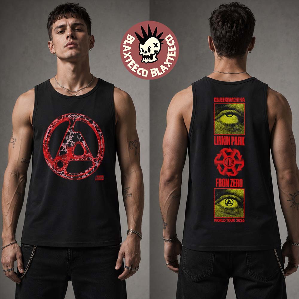 Linkin Park X Deus Ex Machina Download Festival 2026 Exclusive Merch Donington Park UK From 10 To 14 June 2026 FZ World Tour Red Logo Tank Top Linkin Park X Deus Ex Machina Download Festival 2026 Exclusive Merch Donington Park UK From 10 To 14 June 2026 FZ World Tour Red Logo Tank Top
