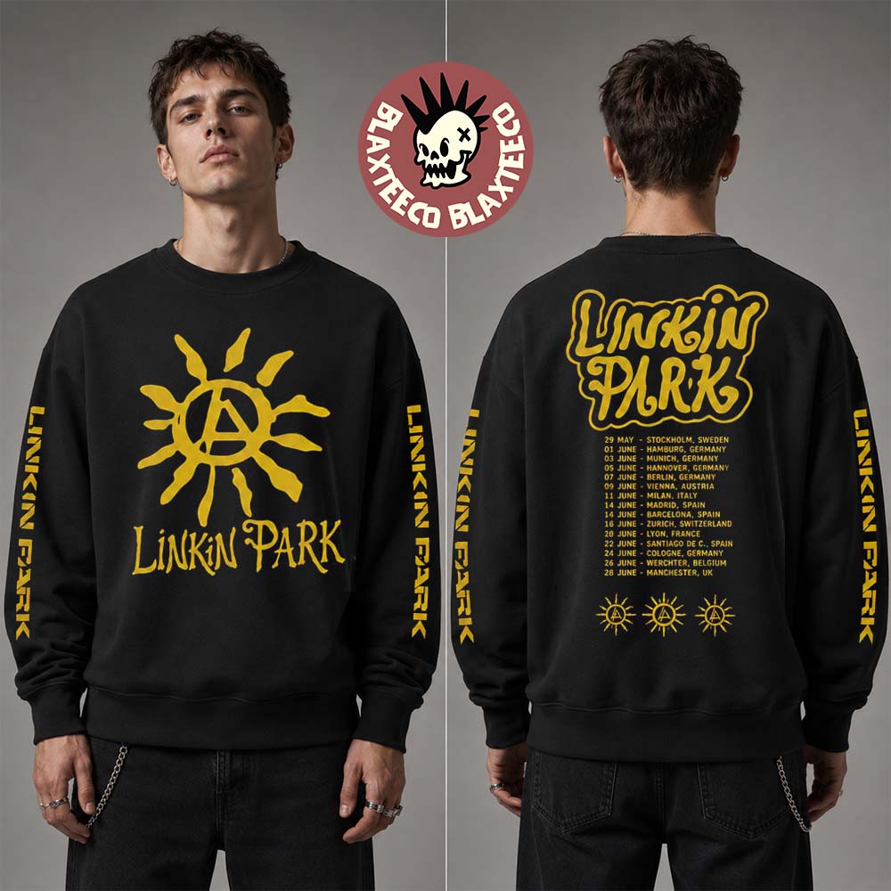 Linkin Park X Deus Ex Machina Download Festival 2026 Exclusive Merch Donington Park UK From 10 To 14 June 2026 FZ World Tour Sun Logo Sweater Linkin Park X Deus Ex Machina Download Festival 2026 Exclusive Merch Donington Park UK From 10 To 14 June 2026 FZ World Tour Sun Logo Sweater