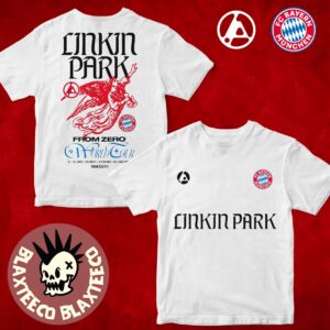 Linkin Park X FC Bayern Munchen 2026 Exklusives Event Merch Tee In Munchen Deutschland Am 11 Und 12 Juni 2026 T-Shirt