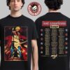 Machine Gun Kelly MGK Lost Americana Tour 2026 Merch MGK With Guitar Vintage Photo Two Sided T-Shirt