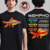 Yellowcard The Up Up Down Down Tour 2026 North America Merch Retro Game Art Dates Back T-Shirt