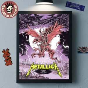 Metallica Hungary Budapest 2026 Night 2 Event Poster At Puskas Arena On June 13 2026 The Chimera Art Home Decor Poster Canvas