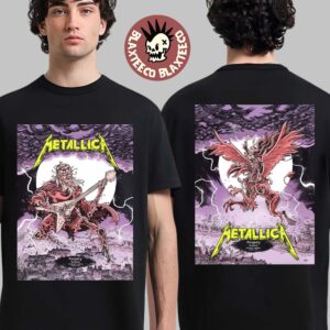 Metallica M72 Budapest Hungary 2026 Night 1 And 2 Combined Set Event Poster At Puskas Arena On June 11 And 13 2026 Two Sided T-Shirt
