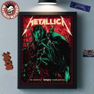 Metallica M72 Budapest Hungary 2026 Pop Up Shop Poster At Puskas Arena On 11 And 13 June 2026 The Death Knight Art Home Decor Poster Canvas