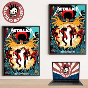 Metallica M72 Dublin Ireland 2026 Night 1 Venue Poster At Aviva Stadium On June 19 2026 Home Decor Poster Canvas