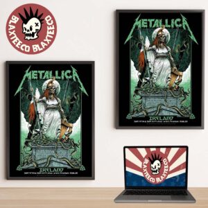 Metallica M72 Dublin Ireland 2026 Pop Up Shop Poster At Aviva Stadium On June 19 And 21 2026 Hibernia Art Home Decor Poster Canvas