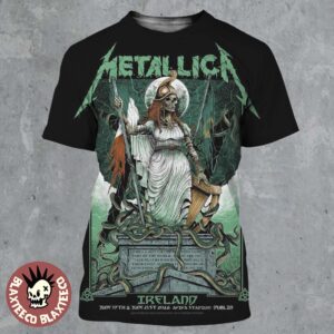 Metallica M72 Dublin Ireland 2026 Pop Up Shop Poster At Aviva Stadium On June 19 And 21 2026 Hibernia Art All Over Print Shirt