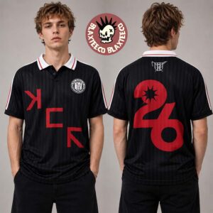 My Chemical Romance The Black Parade Tour 2026 EU And UK Merch DRAAG Black Football Jersey
