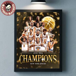 New York Knicks 2026 NBA Finals Champions Defeat San Antonio Spurs Home Decor Poster Canvas