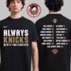 New York Knicks Nike White Brand Voice Never Slept Always Dreamed T-Shirt