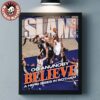 New York Knicks 2026 NBA Champions SLAM 263 Cover Triumph Jalen Brunson And The NY Knicks Make History The Platinum Metal Editions Poster Canvas