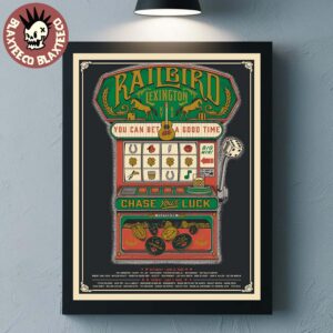 Railbird Music Festival 2026 Lexington Kentucky On June 6 And 7 2026 Slot Machine Art Commemorative Poster Canvas