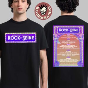 Rock En Seine 2026 Festival Lineup At Domaine National De Saint Cloud From 26 To 39 August 2026 Two Sided T-Shirt