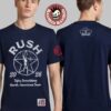 Rush Fifty Something Tour 2026 Merch Grey Owl Fifty Tour Two Sided T-Shirt