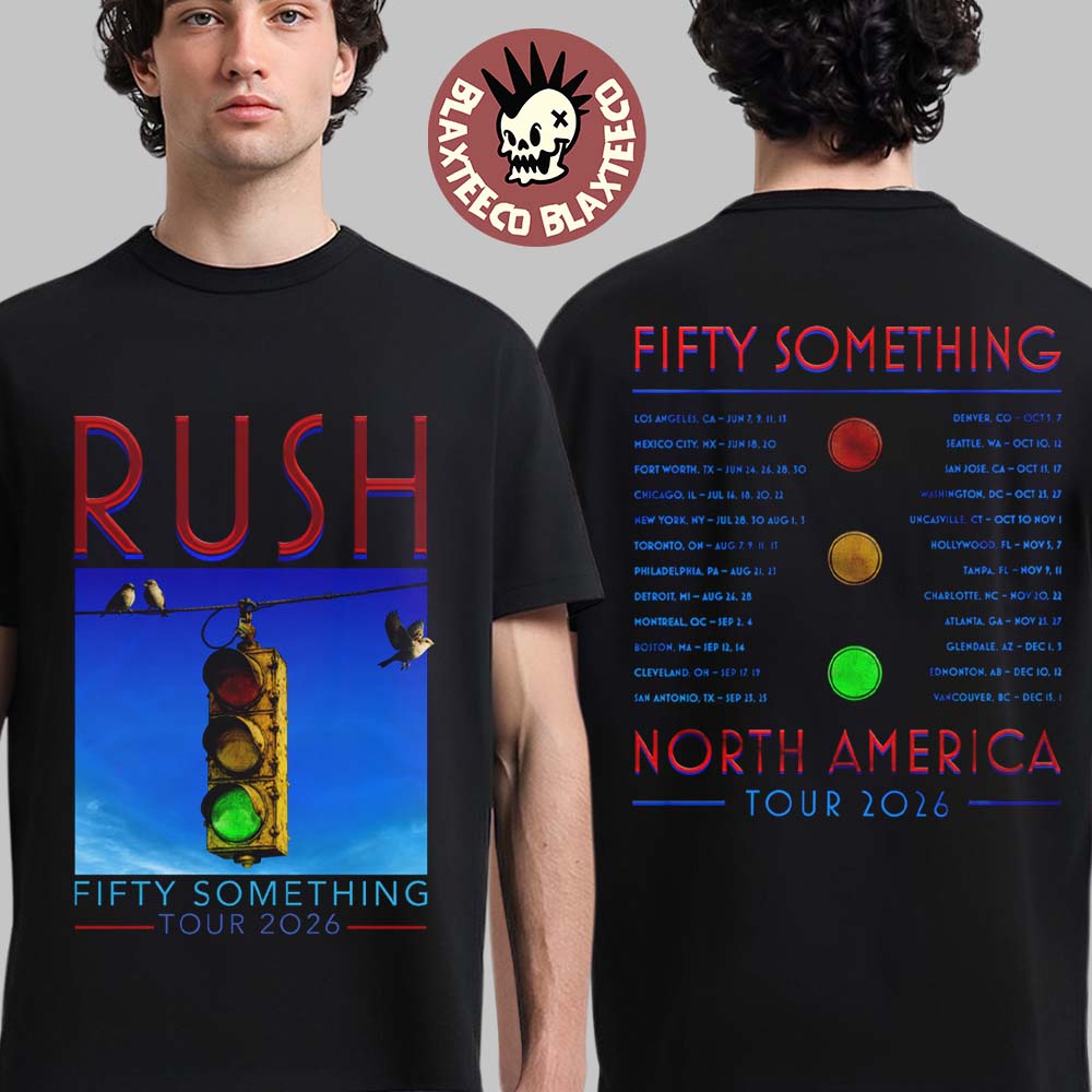 Rush Fifty Something Tour 2026 Merch Stoplight T-Shirt Rush Fifty Something Tour 2026 Merch Stoplight T-Shirt