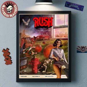 Rush Fort Worth Texas 2026 Exclusive Event Poster At Dickies Arena On June 25 26 28 And 30 2026 Fifty Something Tour 2026 Home Decor Poster Canvas