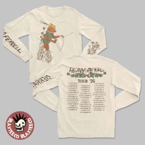 Sierra Ferrell Heavy Petal Tour 2026 Merch The Robin Fox Art With Dates Long Sleeve Tee