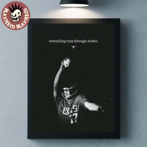 Texas Longhorns Women’s Softball NCAA 2026 Nike Tribute National Champions Everything Runs Through Austin Home Decor Poster Canvas