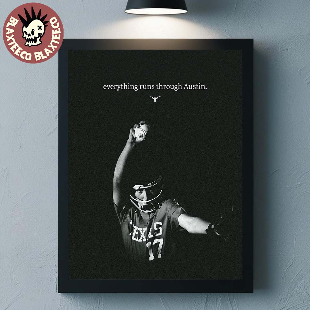 Texas Longhorns Women's Softball NCAA 2026 Nike Tribute National Champions Everything Runs Through Austin Home Decor Poster Canvas Texas Longhorns Women's Softball NCAA 2026 Nike Tribute National Champions Everything Runs Through Austin Home Decor Poster Canvas