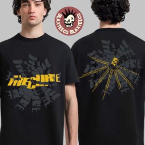 The Cure Festival Summer 2026 Merch Cracked Black And Yellow Logo With Dateback T-Shirt