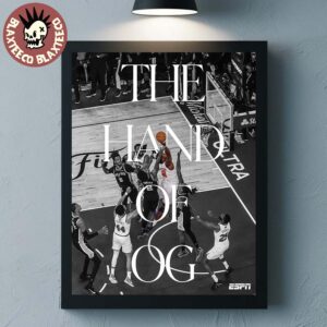 The Hand Of OG OG Anunoby New York Knicks NBA Finals 2026 Vs Spurs Poster Canvas
