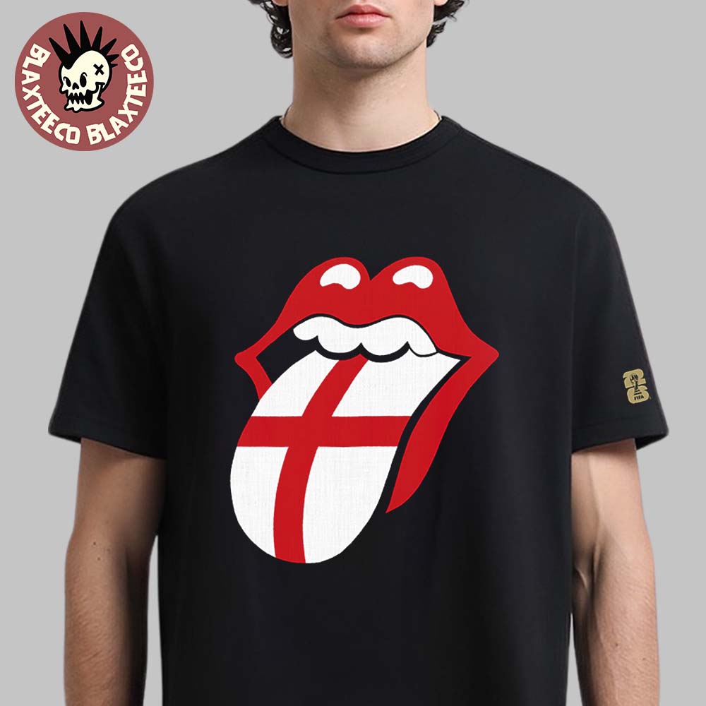 The Rolling Stones x FIFA World Cup 2026 England Headliner Lick Logo T-Shirt The Rolling Stones x FIFA World Cup 2026 England Headliner Lick Logo T-Shirt