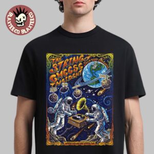 The String Cheese Incident Summer 2026 Just Keep Spinning Tour From June 18 To 25 2026 From Alabama To Pennsylvania Spaced Out Art T-Shirt