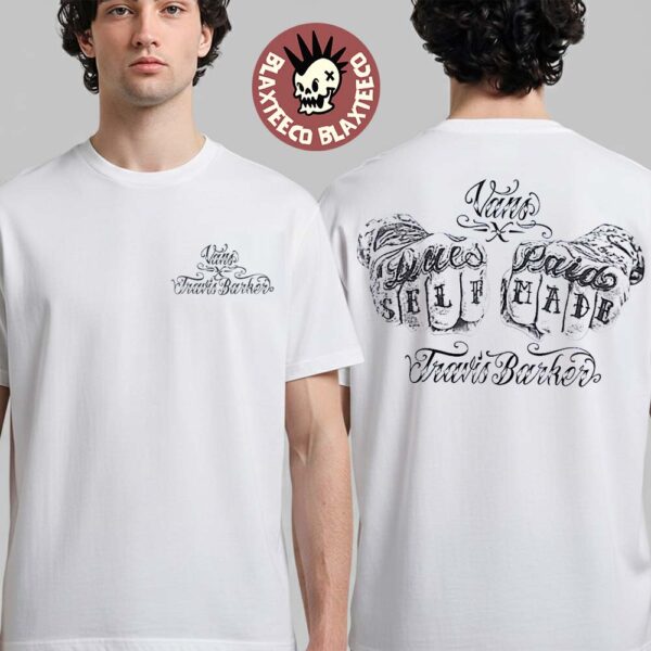 Vans X Travis Baker Blink 182 Tattoo Hands T-Shirt - Blaxteeco
