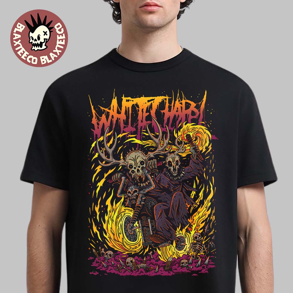 Whitechapel 2026 Summer Merch Bikers Spider Black T-Shirt Whitechapel 2026 Summer Merch Bikers Spider Black T-Shirt