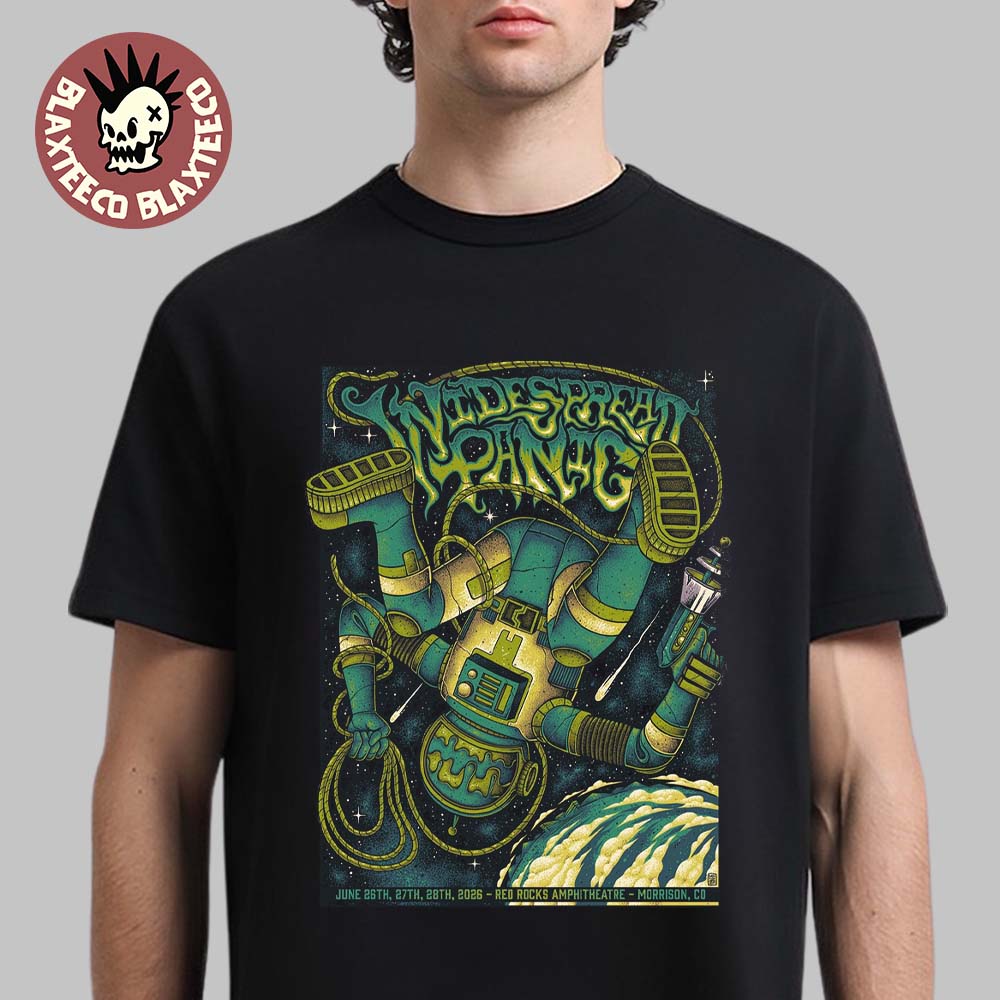 Widespread Panic Live At Red Rocks Amphitheatre 2026 Venue Poster In Morrison Colorado On June 26 27 28 2026 T-Shirt Widespread Panic Live At Red Rocks Amphitheatre 2026 Venue Poster In Morrison Colorado On June 26 27 28 2026 T-Shirt