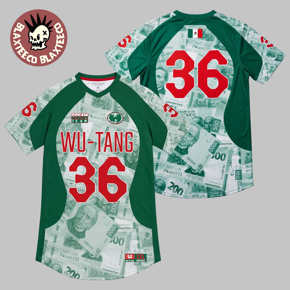 Wu-Tang Clan X FIFA World Cup 2026 C.R.E.A.M. Team Mexico Soccer Jersey Wu-Tang Clan X FIFA World Cup 2026 C.R.E.A.M. Team Mexico Soccer Jersey