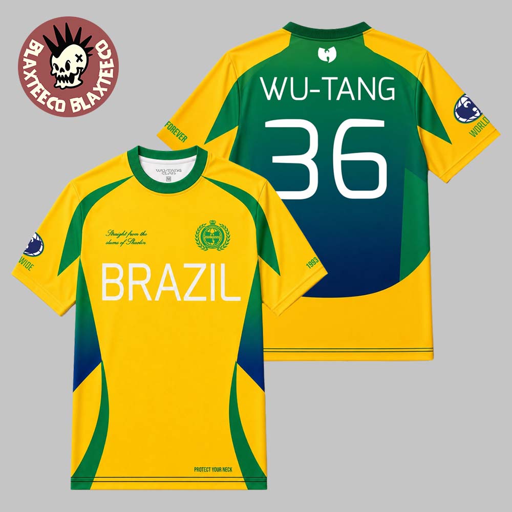 Wu-Tang Clan X FIFA World Cup 2026 Global Pride Brazil Soccer Jersey Wu-Tang Clan X FIFA World Cup 2026 Global Pride Brazil Soccer Jersey