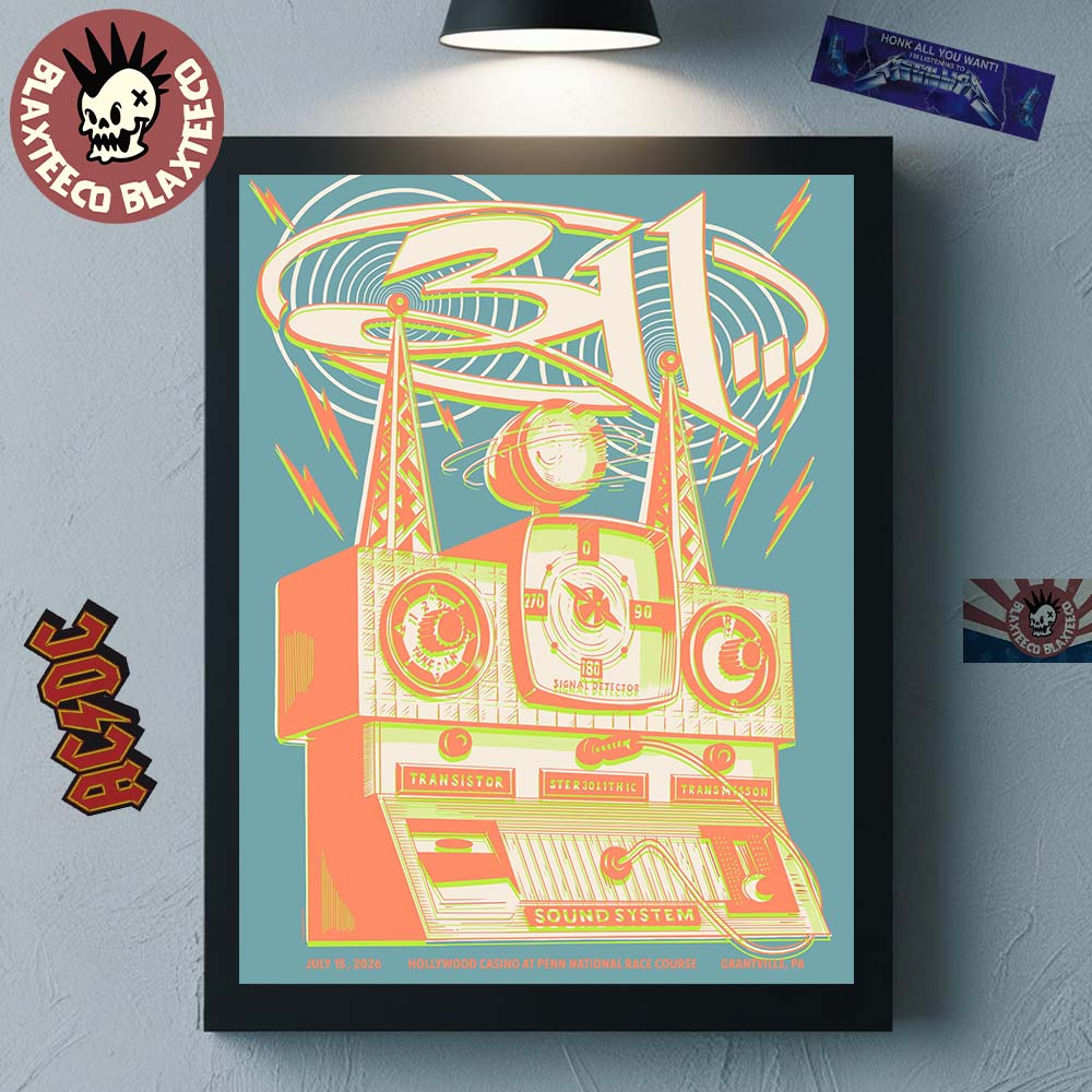 311 Grantville Pennsylvania 2026 Event Poster At Hollywood Casino At Penn National Race Course On July 15 2026 Decor Poster Canvas 311 Grantville Pennsylvania 2026 Event Poster At Hollywood Casino At Penn National Race Course On July 15 2026 Decor Poster Canvas