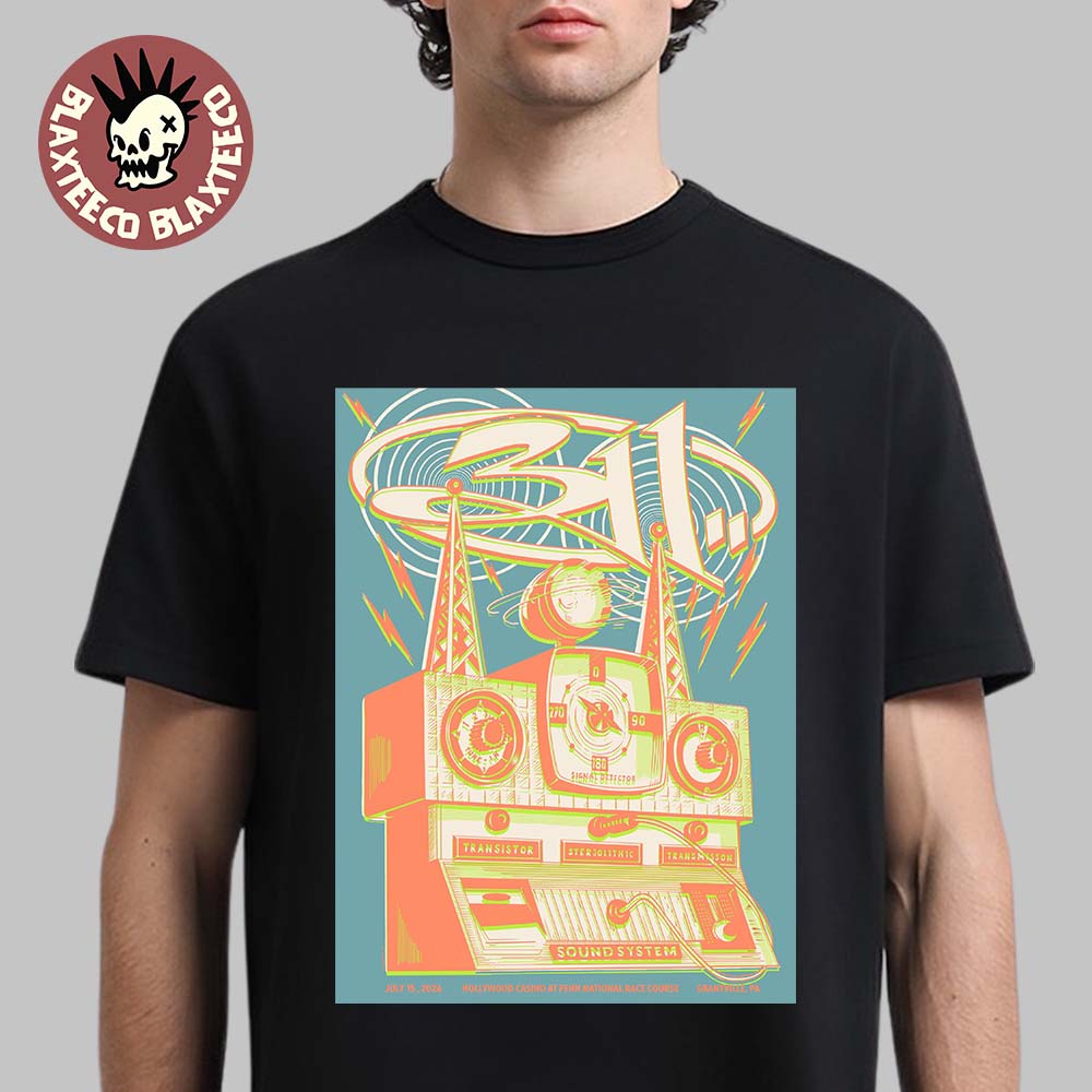 311 Grantville Pennsylvania 2026 Event Poster At Hollywood Casino At Penn National Race Course On July 15 2026 T-Shirt 311 Grantville Pennsylvania 2026 Event Poster At Hollywood Casino At Penn National Race Course On July 15 2026 T-Shirt