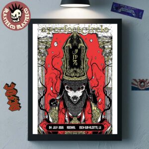 A Perfect Circle Esch-sur-Alzette Luxembourg 2026 Event Poster At Rockhal On 4 July 2026 Home Decor Poster Canvas