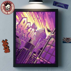 ACDC Charlotte PWR Up Tour Poster 2026 At North Carolina Bank Of America Stadium On July 11 2026 Home Decor Poster Canvas