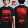 ACDC PWR Up Tour 2026 North America Merch Angus Red Lightning With Cities Dates T-Shirt