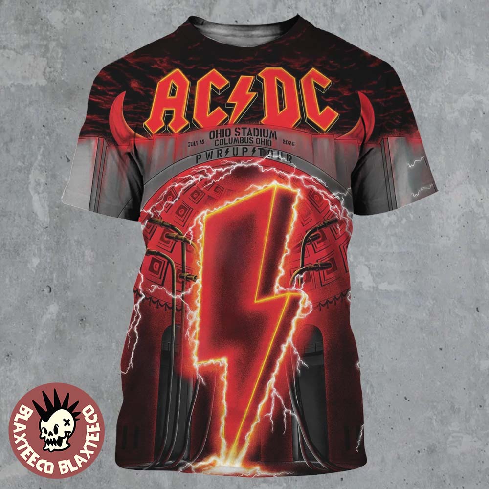 ACDC PWR Up Columbus Ohio 2026 Event Poster Live At Ohio Stadium On July 15 2026 All Over Print Shirt ACDC PWR Up Columbus Ohio 2026 Event Poster Live At Ohio Stadium On July 15 2026 All Over Print Shirt