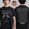 ACDC PWR Up Tour 2026 North America Merch Angus Red Lightning With Cities Dates T-Shirt