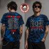 ACDC PWR Up Tour 2026 North America Merch Lightning Tie Dye T-Shirt