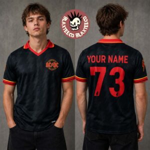 ACDC PWR Up Tour Angus 73 Personalized Soccer Jersey