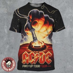 ACDC PWR Up Tour Madison Wisconsin 2026 Exclusive Event Poster At Camp Randall Stadium On July 19 2026 All Over Print Shirt