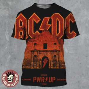 ACDC San Antonio Texas 2026 Exclusive Event Poster At Alamodome On July 24 2026 PWR Up Tour All Over Print Shirt