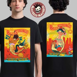 Billy Strings Boston MA 2026 Night 1 And 2 Combined Set Venue Poster Live At Agganis Arena On July 21 22 2026 Two Sided T-Shirt
