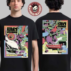 Billy Strings Portsmouth Virginia 2026 Night 1 And 2 Combined Set Event Poster At Porstsmouth Pavilion On July 17 And 18 2026 Two Sided T-Shirt